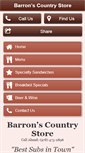 Mobile Screenshot of barronscountrystore.com